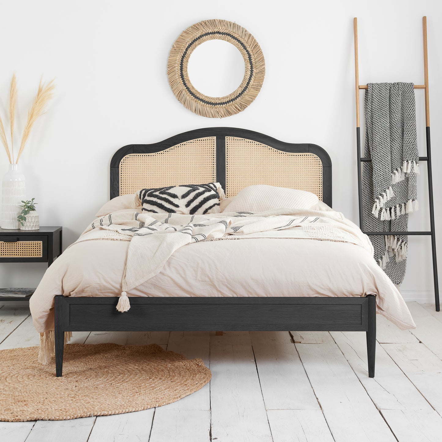 Leonie Double Rattan Bed