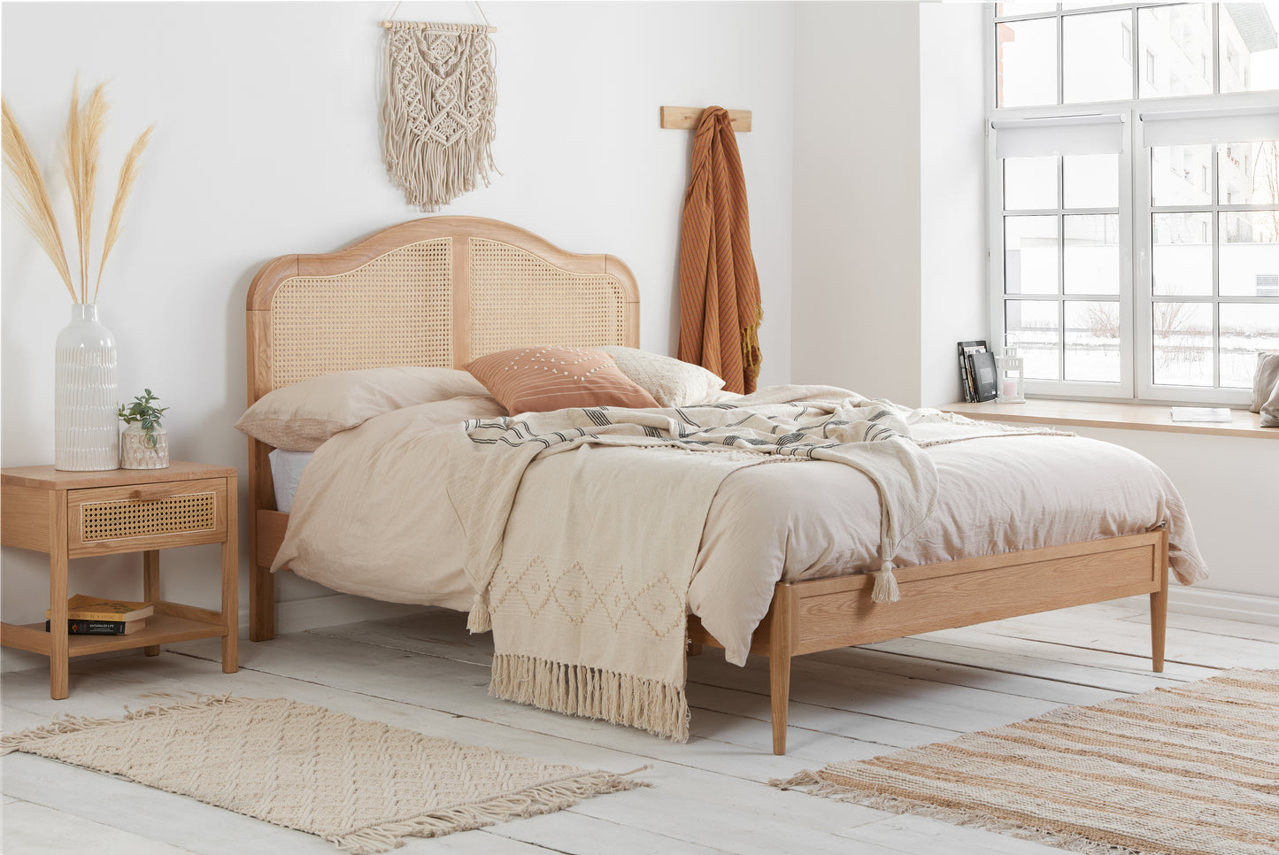 Leonie Double Rattan Bed