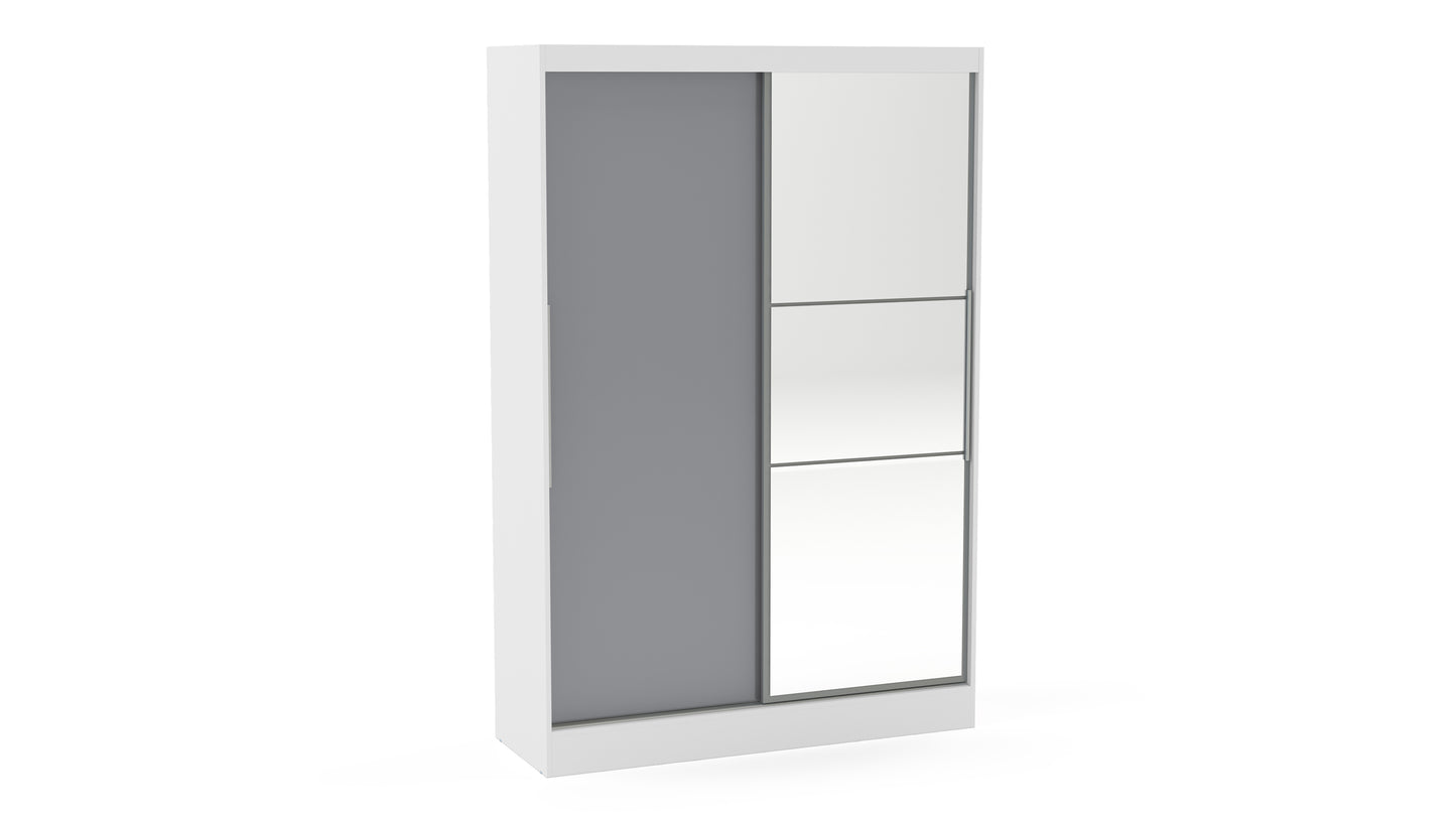 Lynx 2 Door Sliding Wardrobe With Mirror