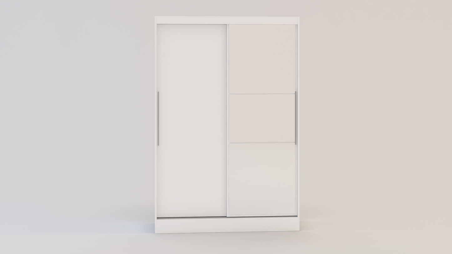 Lynx 2 Door Sliding Wardrobe With Mirror