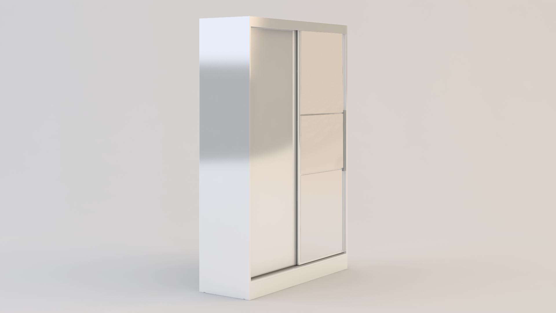 Lynx 2 Door Sliding Wardrobe With Mirror