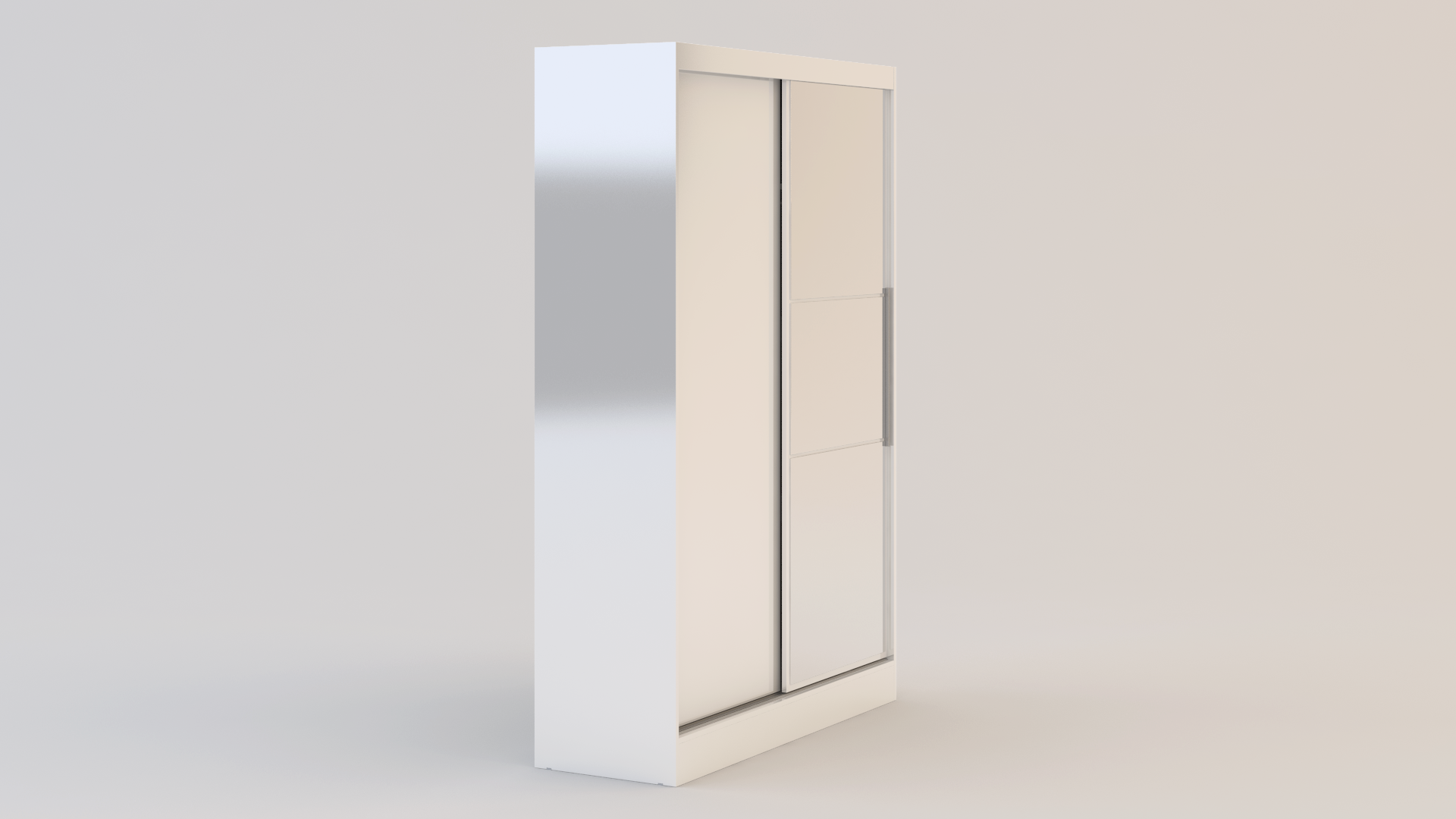 Lynx 2 Door Sliding Wardrobe With Mirror