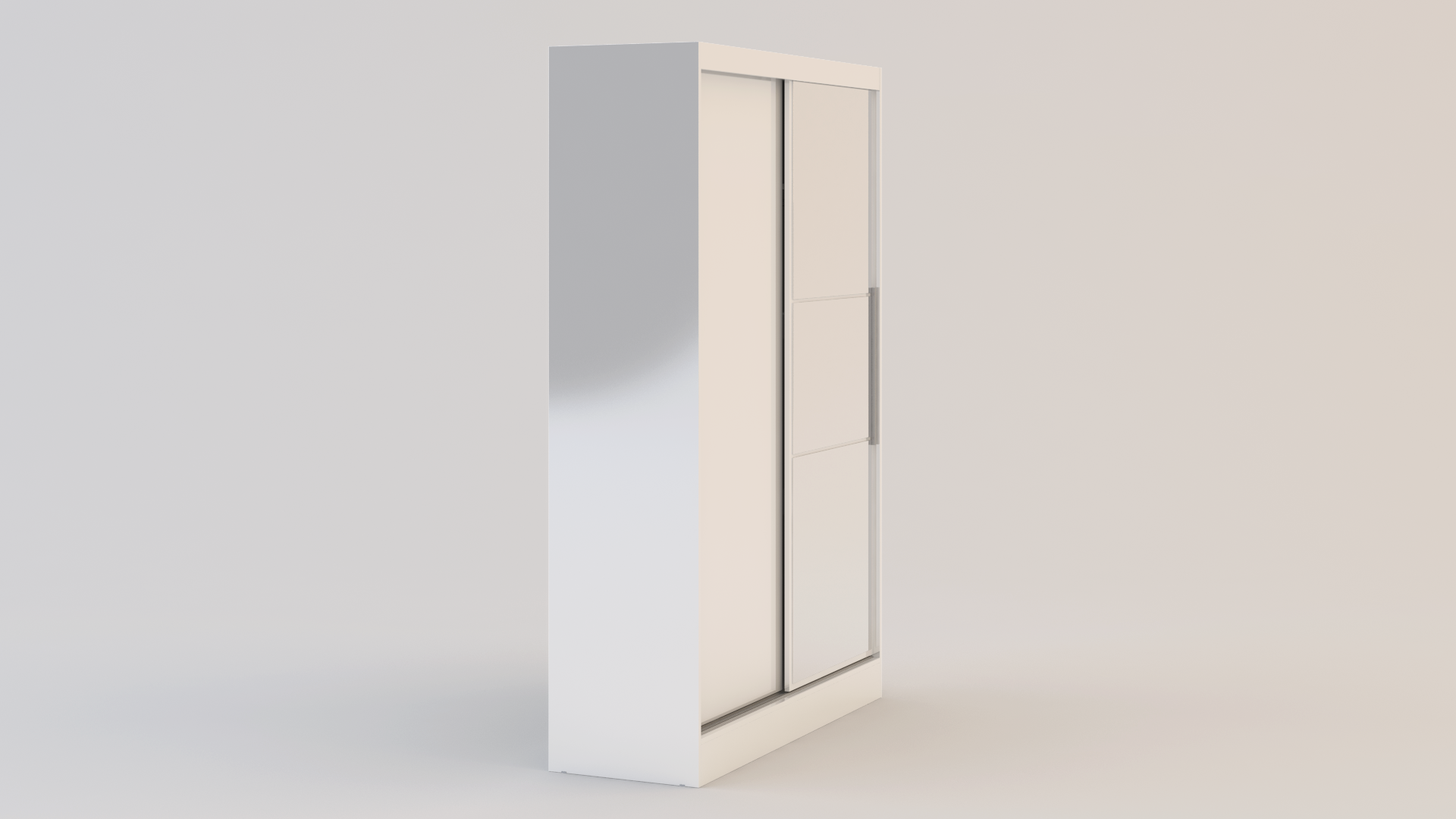 Lynx 2 Door Sliding Wardrobe With Mirror