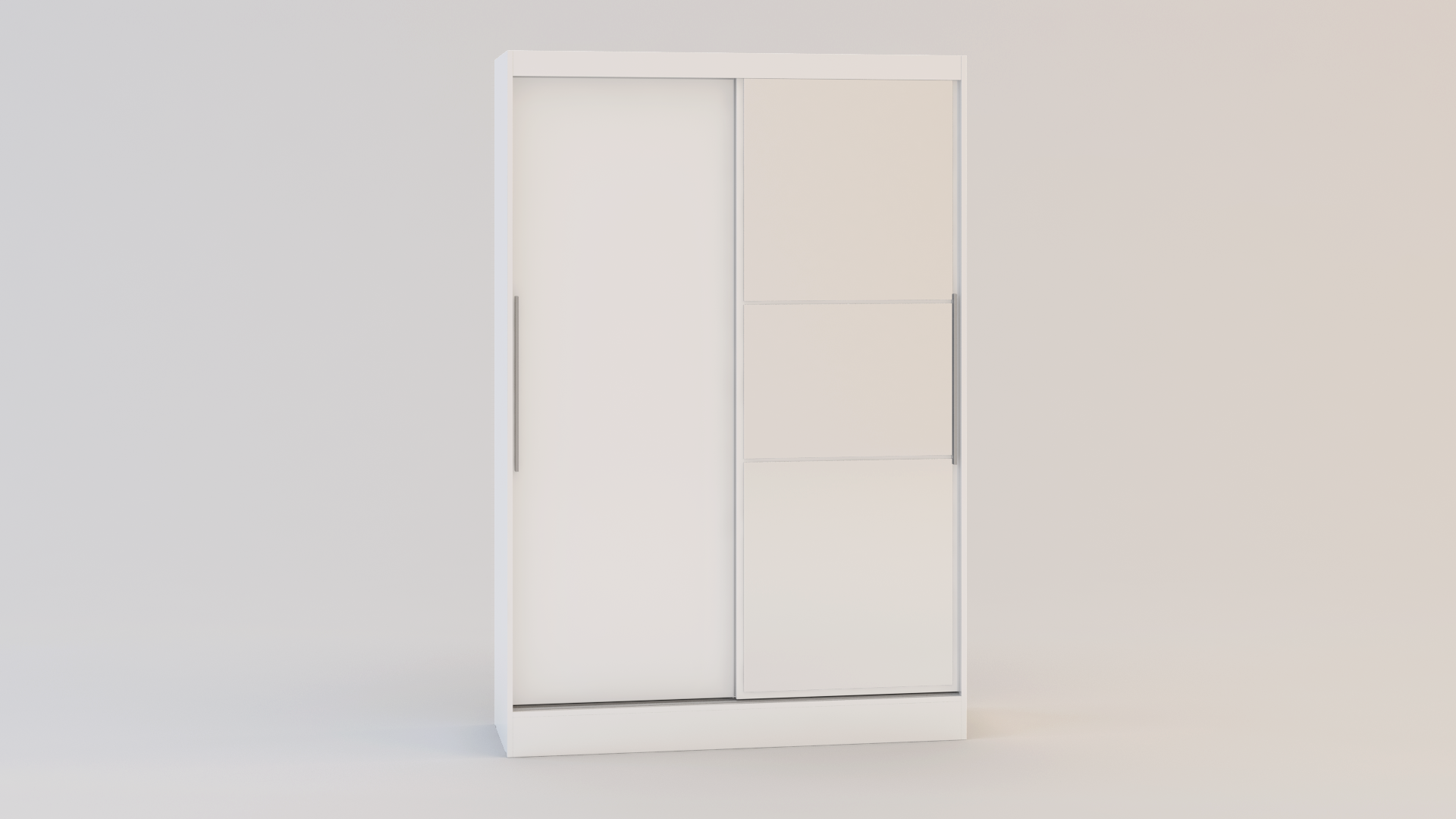 Lynx 2 Door Sliding Wardrobe With Mirror