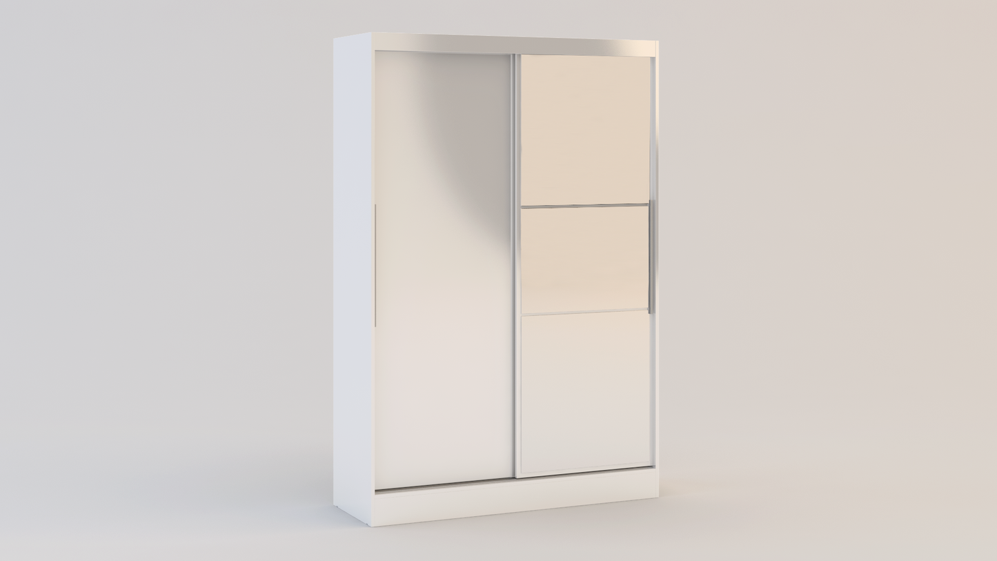 Lynx 2 Door Sliding Wardrobe With Mirror