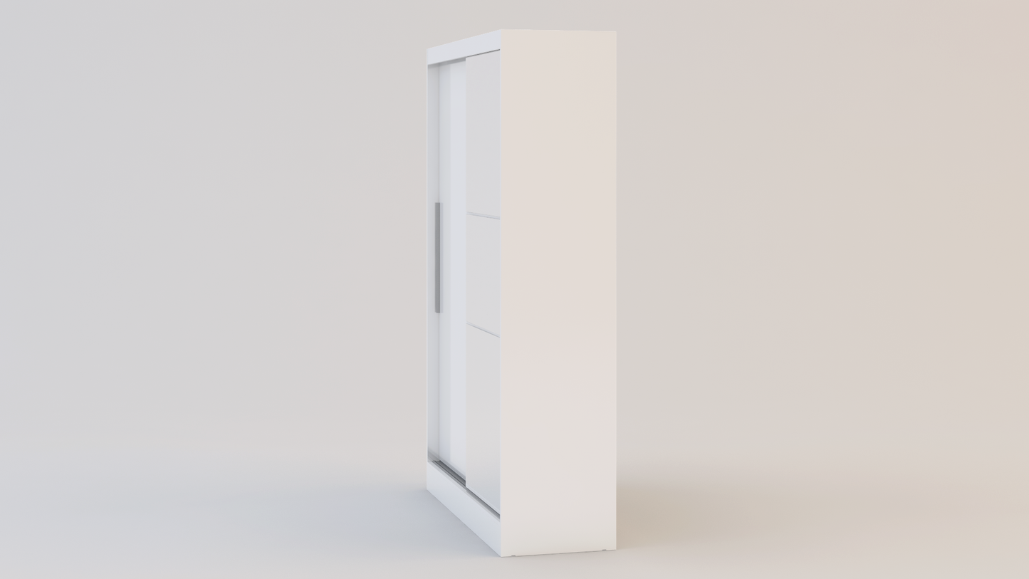 Lynx 2 Door Sliding Wardrobe With Mirror