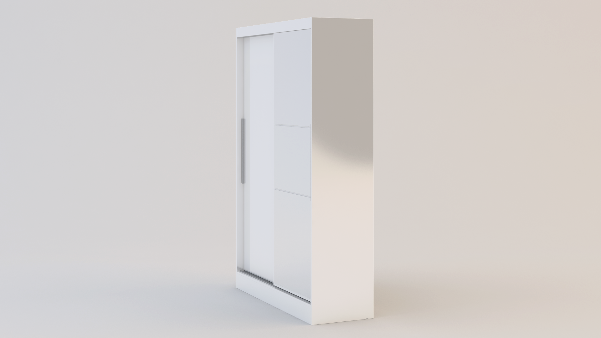 Lynx 2 Door Sliding Wardrobe With Mirror