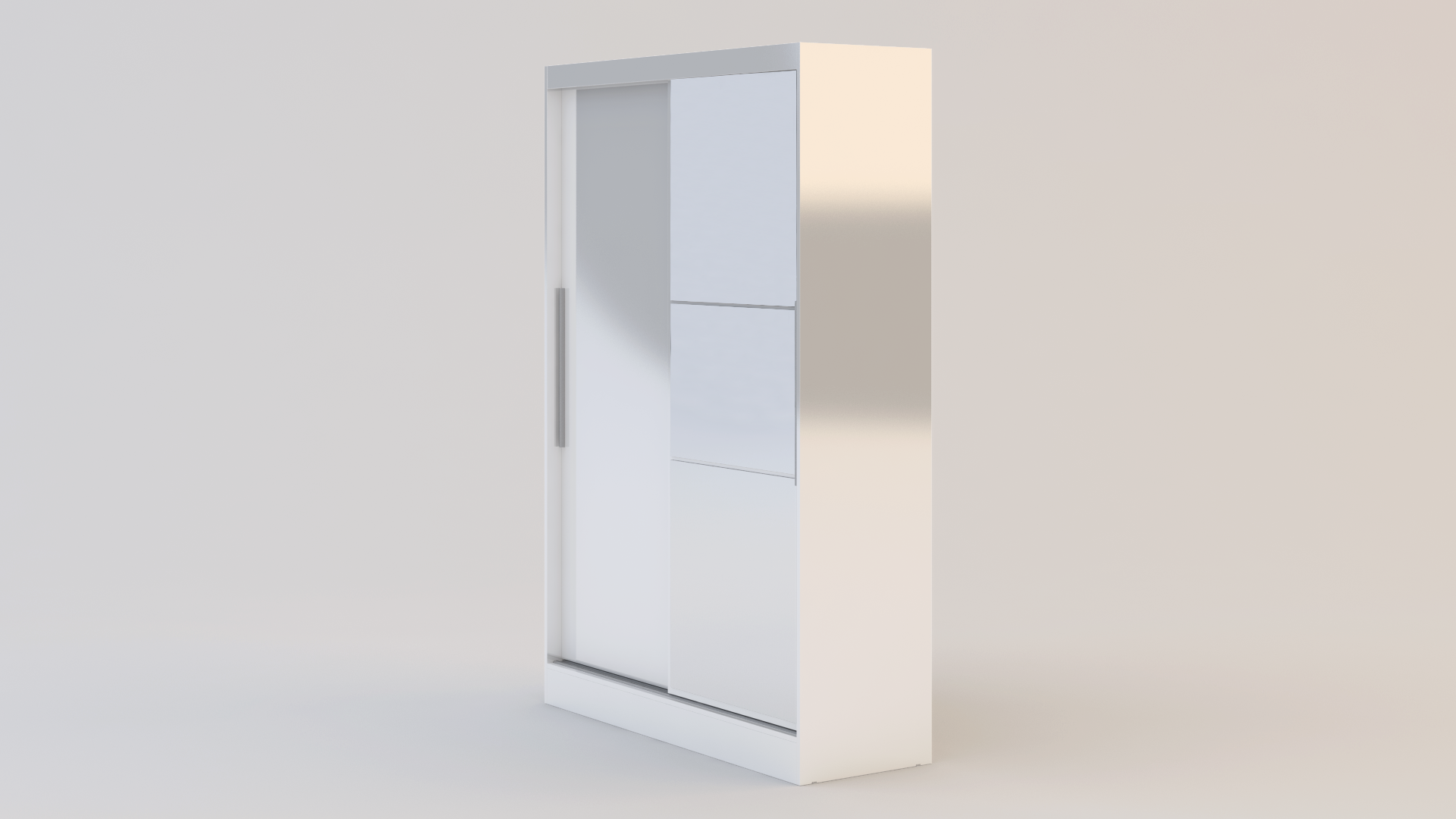 Lynx 2 Door Sliding Wardrobe With Mirror