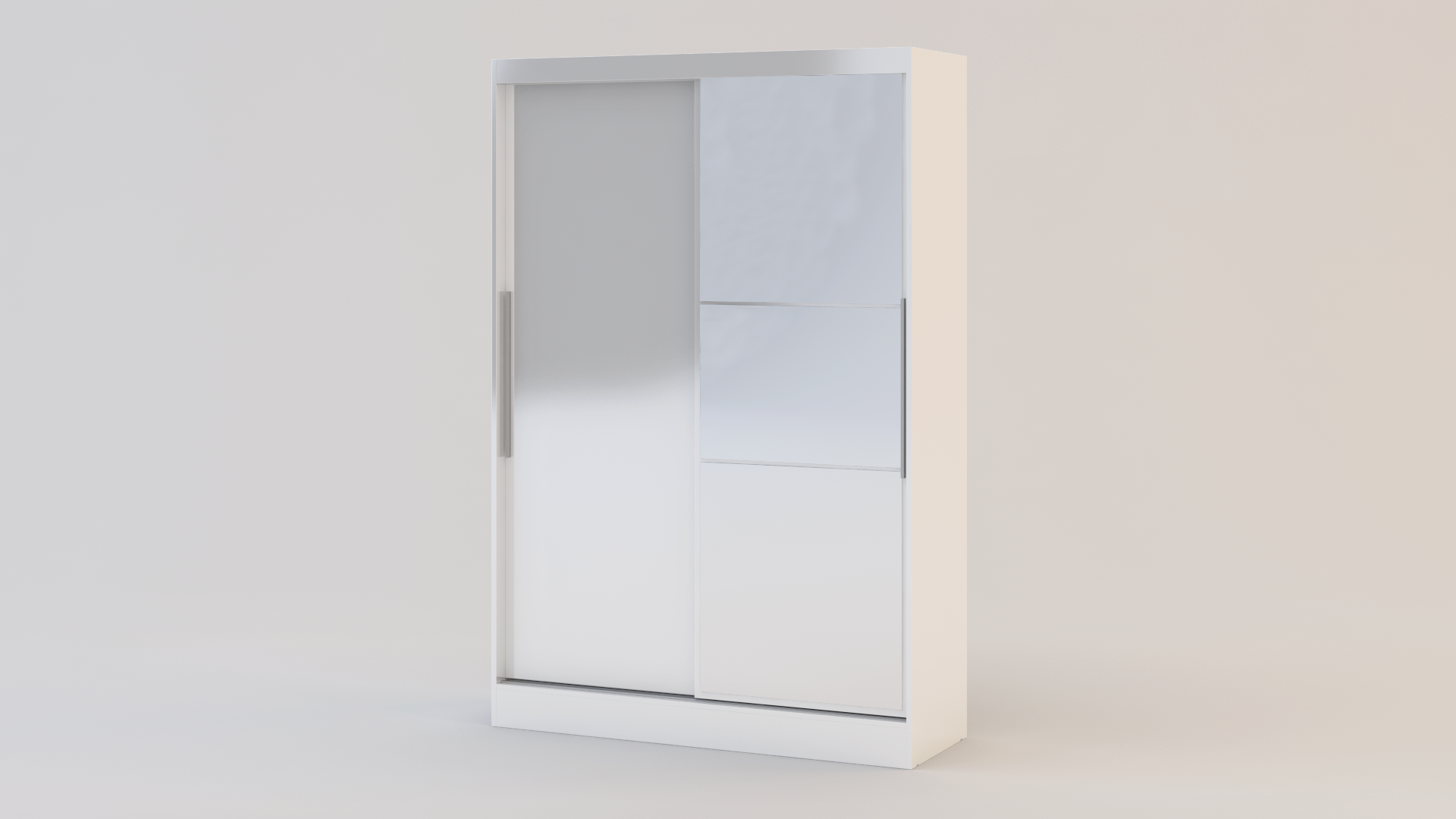 Lynx 2 Door Sliding Wardrobe With Mirror