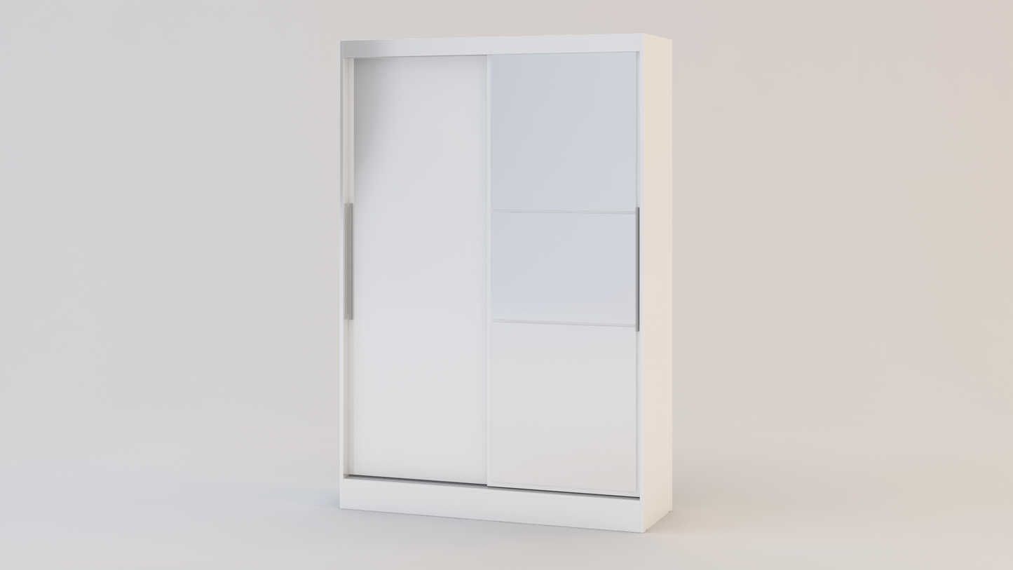 Lynx 2 Door Sliding Wardrobe With Mirror