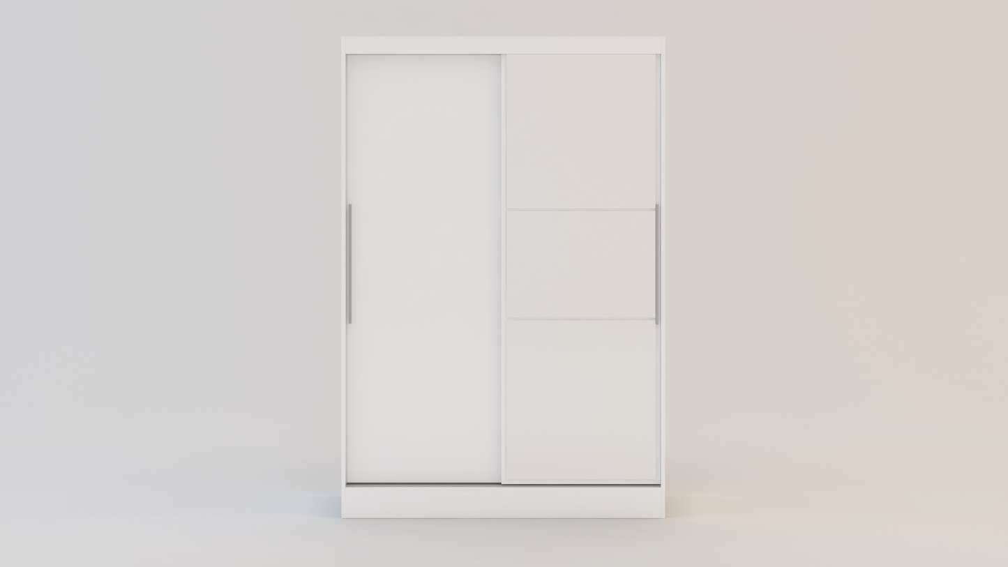 Lynx 2 Door Sliding Wardrobe With Mirror