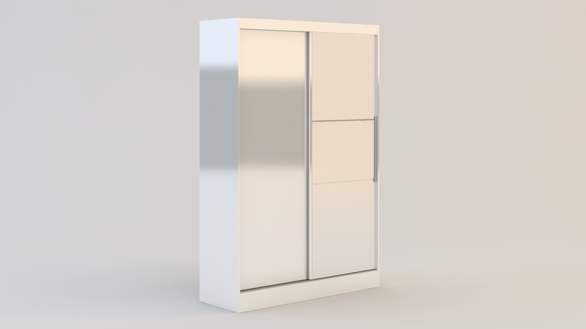 Lynx 2 Door Sliding Wardrobe With Mirror