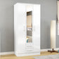 Lynx 3 Door 2 Drawer Wardrobe With Mirror