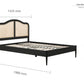 Leonie Double Rattan Bed