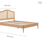 Leonie King Rattan Bed