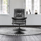 Memphis Swivel Chair & Footstool