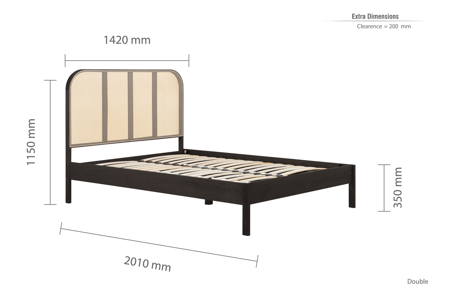 Margot Double Rattan Bed