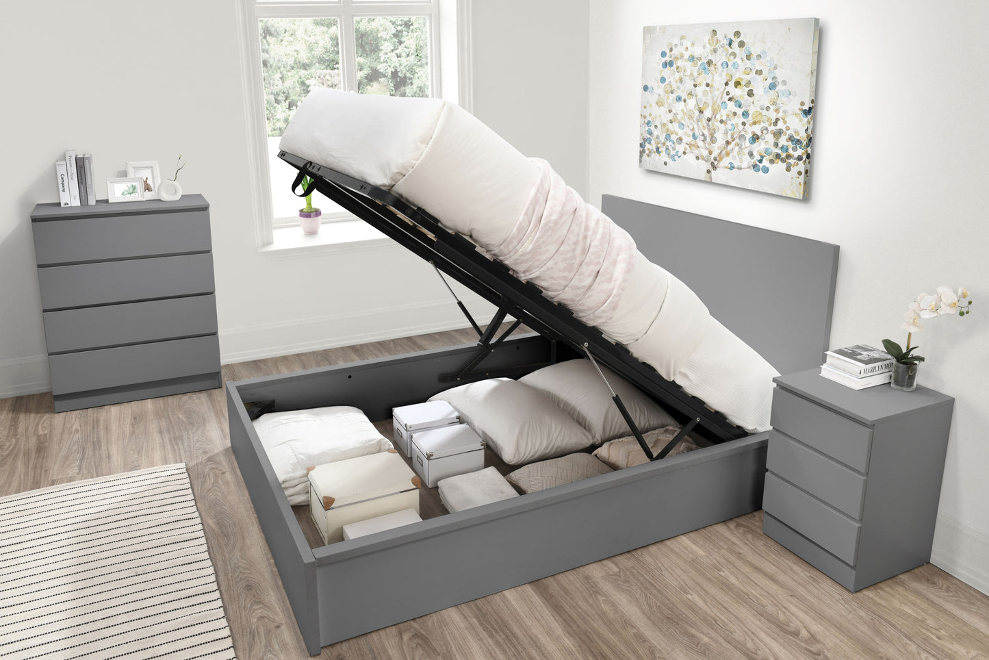 Oslo Double Ottoman Bed