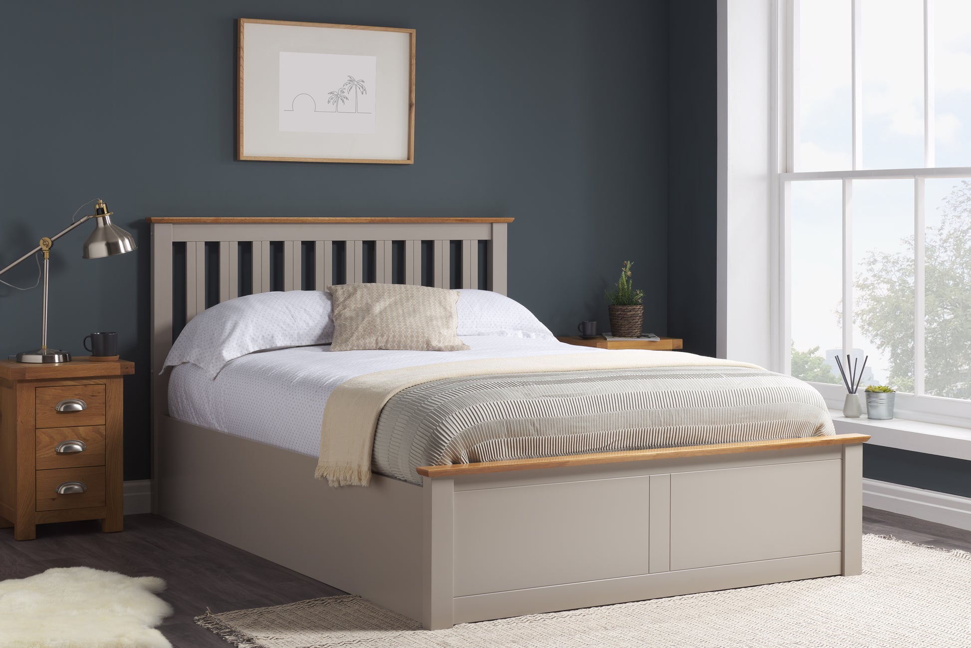 Phoenix Double Ottoman Bed