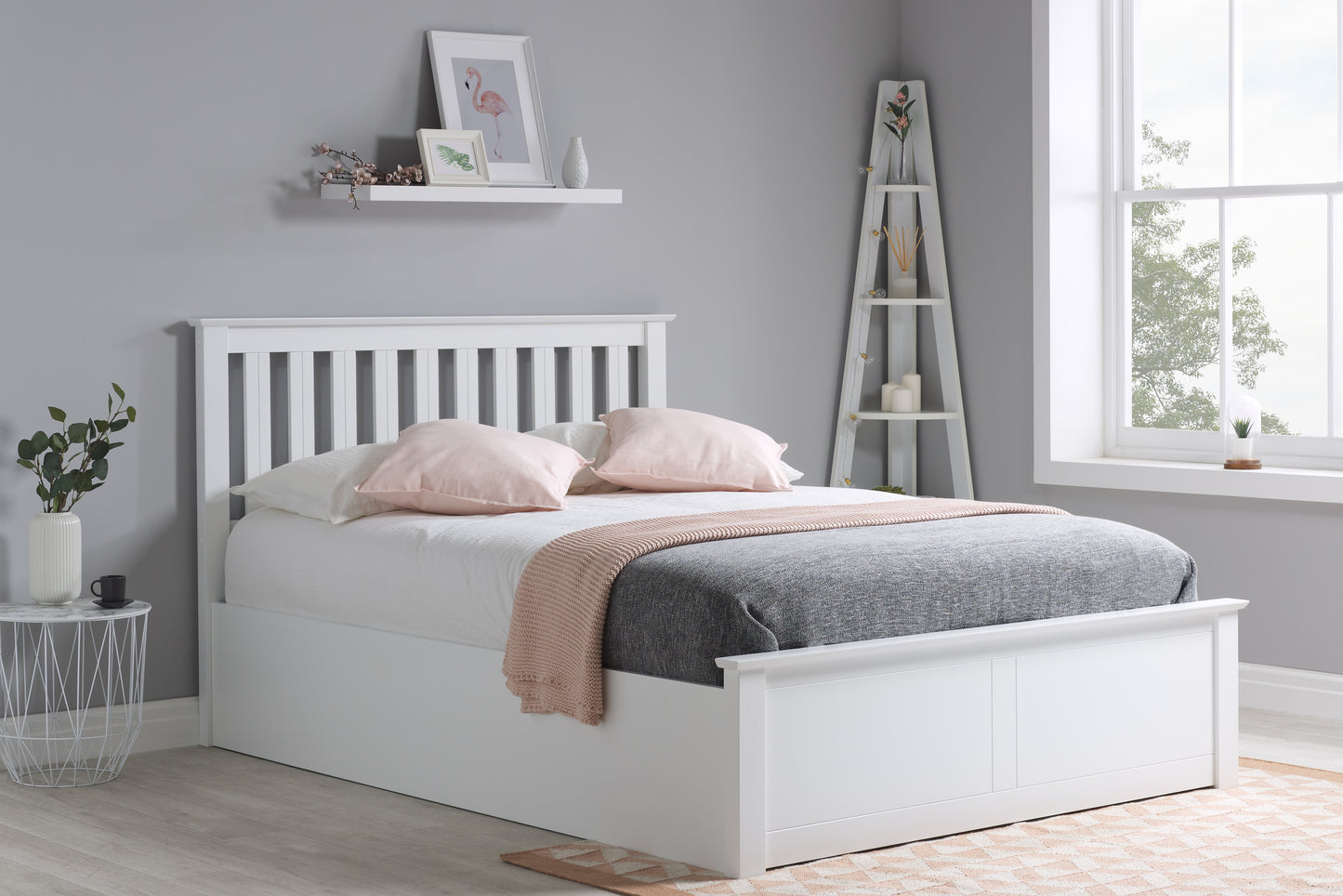 Phoenix Small Double Ottoman Bed