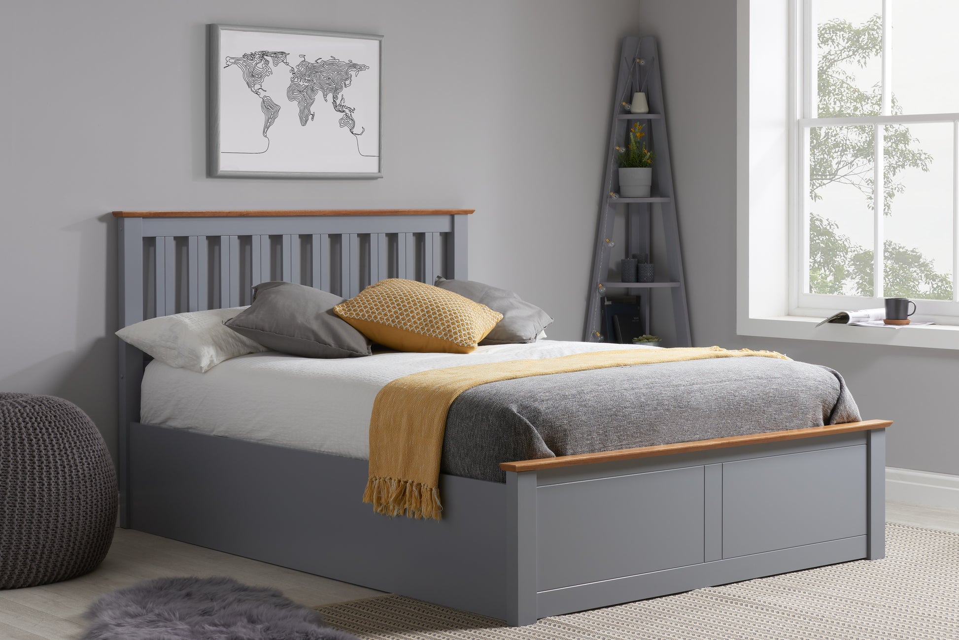 Phoenix Double Ottoman Bed