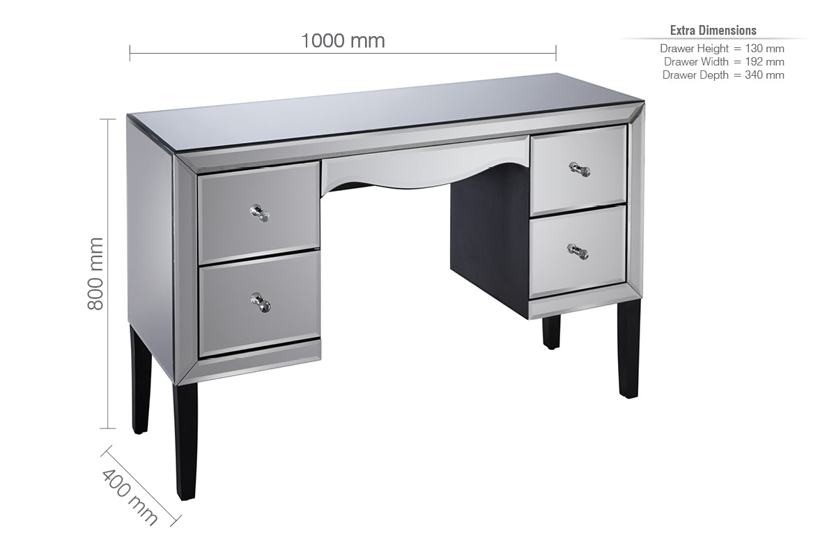 Palermo 4 Drawer Dressing Table