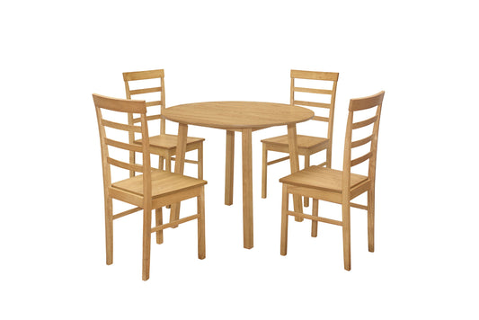 Pickworth Round Dining Set with 4 Upton Chairs