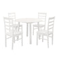 Pickworth Round Dining Set with 4 Upton Chairs