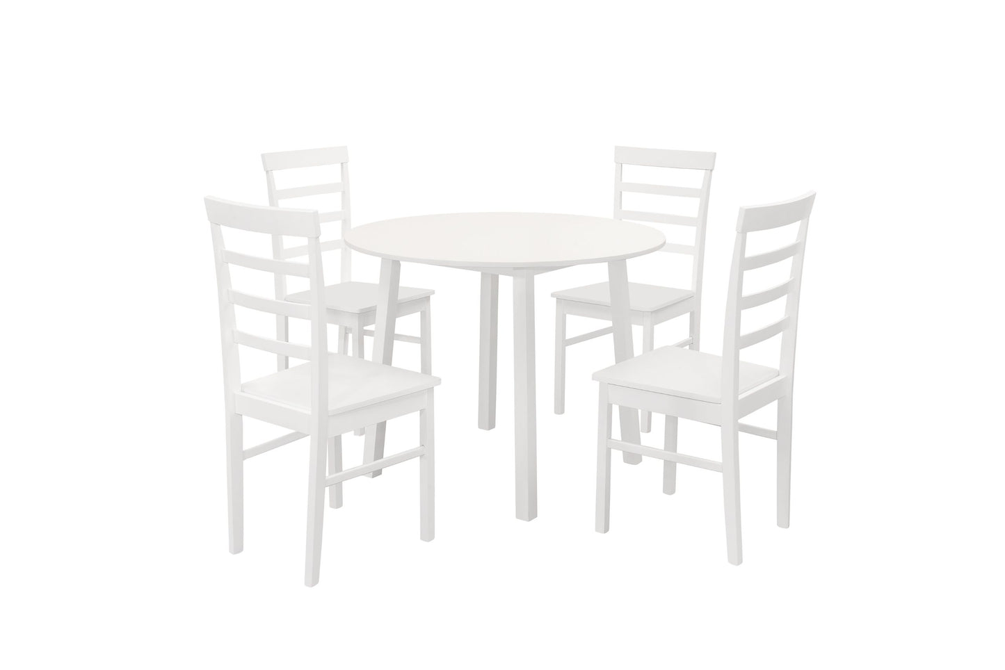 Pickworth Round Dining Set with 4 Upton Chairs