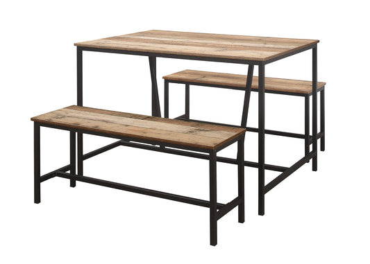 Urban Dining Table & Bench Set