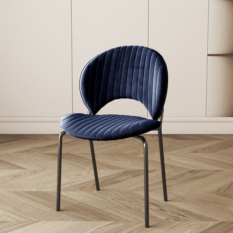 Jerome Shell Dining Chair, Velvet-Weilai Concept