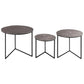 Farrah Collection Set of Three Round Tables