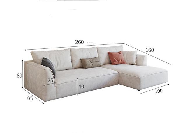 R77 Dexter Two Seater Corner Sofa, Leathaire