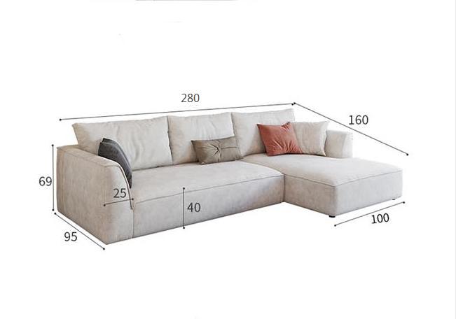 R77 Dexter Two Seater Corner Sofa, Leathaire