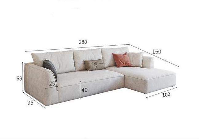 R77 Dexter Two Seater Corner Sofa, Leathaire