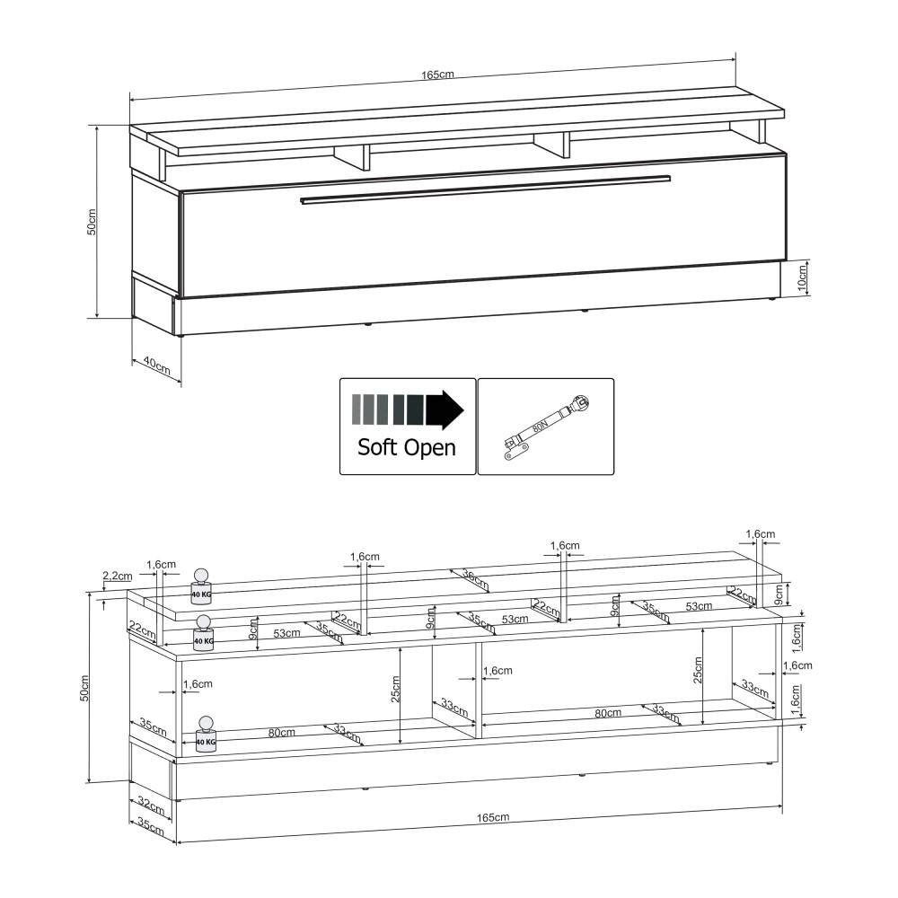 Sensis VAII Wall Entertainment Unit