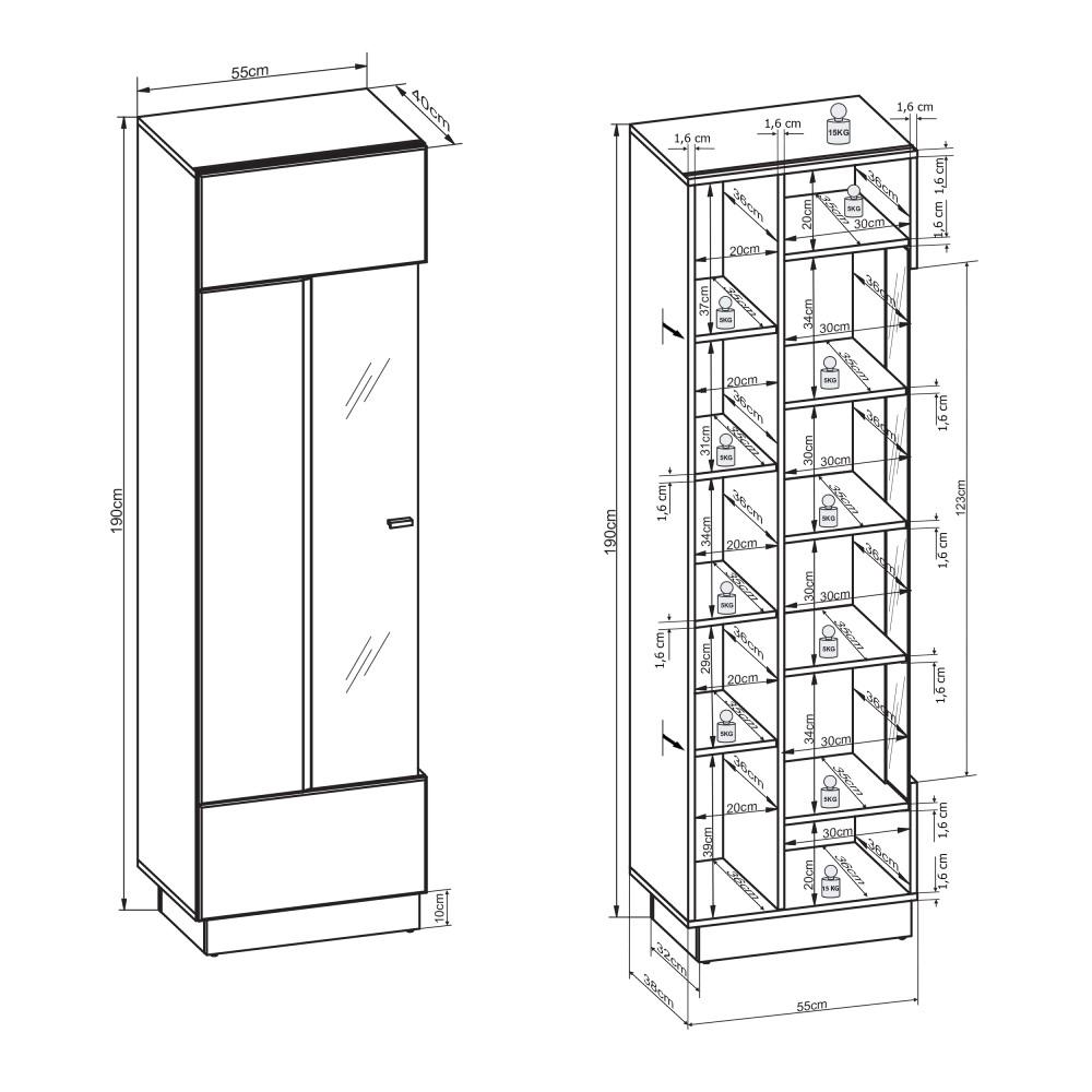 Sensis VAII Wall Entertainment Unit