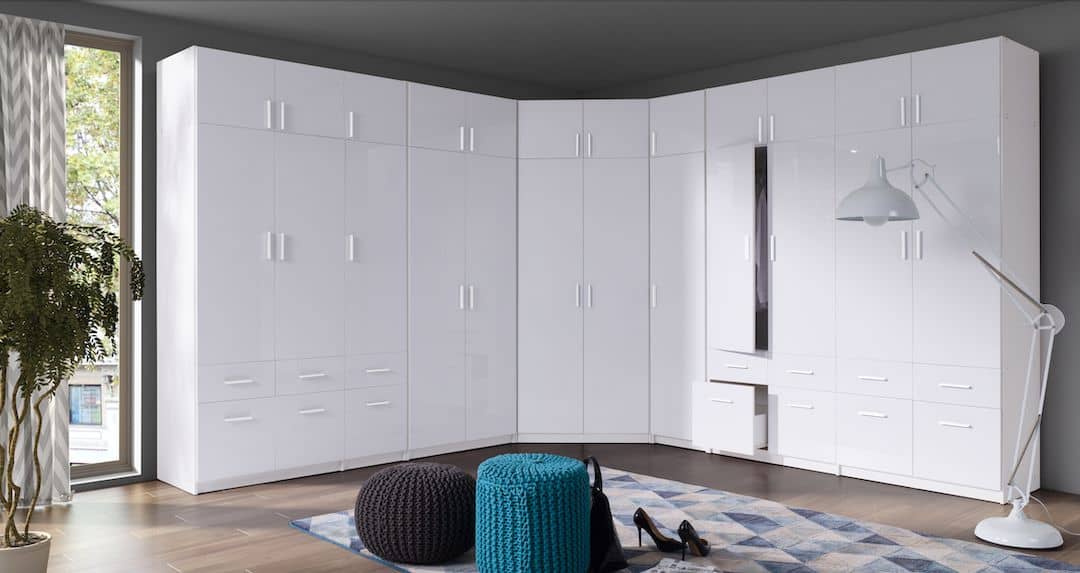 Alpin Hinged Door Wardrobe 92cm [Drawers]