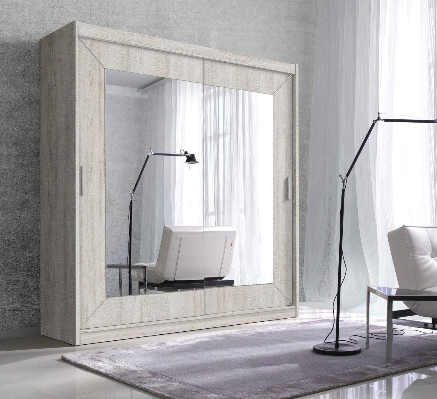 Alfa Mirrored Sliding Door Wardrobe