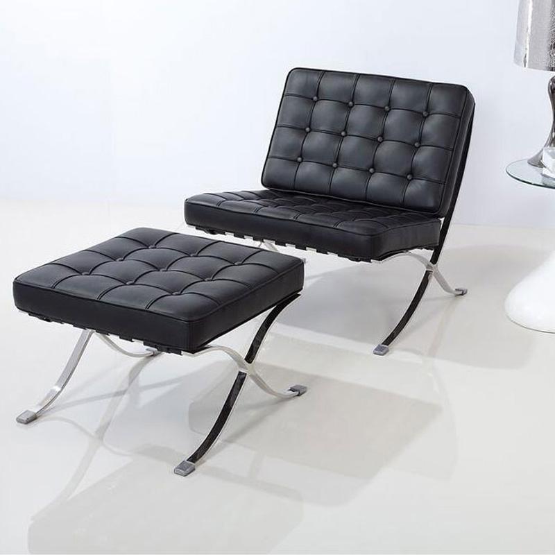 Barcelona Chair And Ottoman, Armchair- | Get A Free Side Table Today