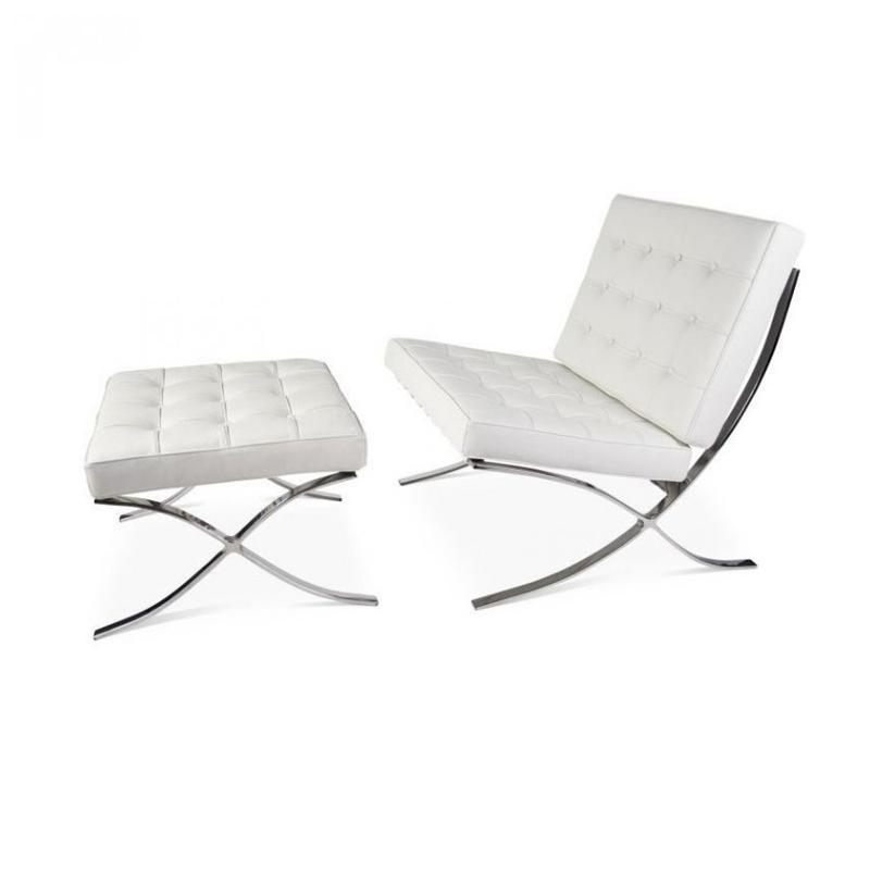 Barcelona Chair And Ottoman, Armchair- | Get A Free Side Table Today