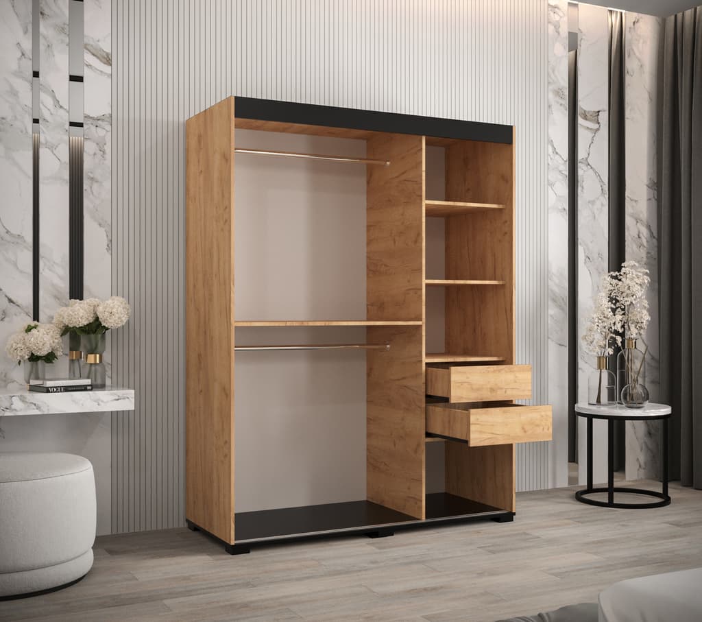 Bergamo V4 Sliding Door Wardrobe 150cm