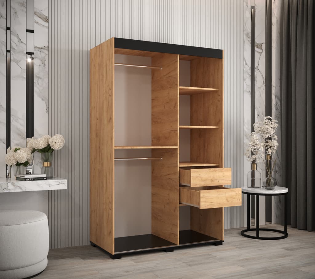 Bergamo V1 Sliding Door Wardrobe 120cm