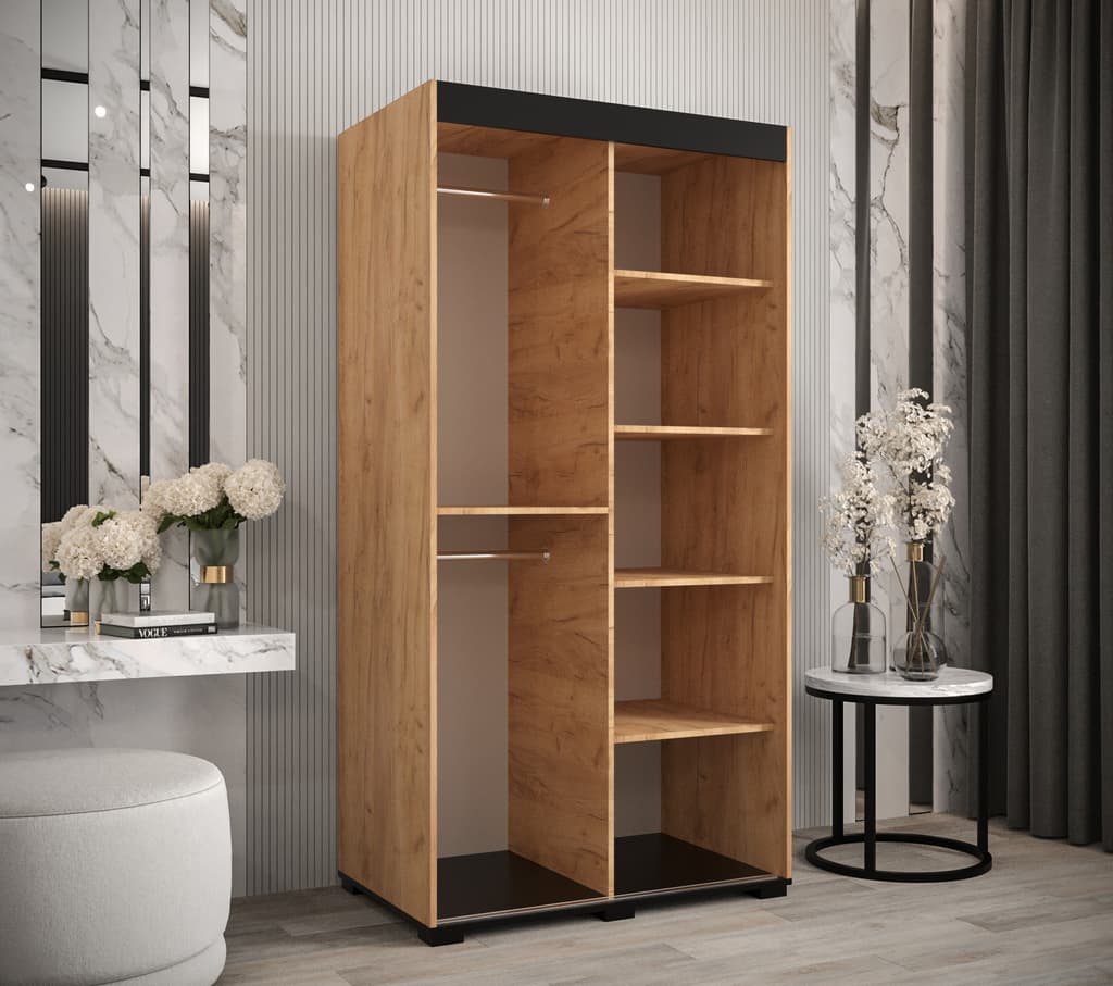 Bergamo V1 Sliding Door Wardrobe 100cm