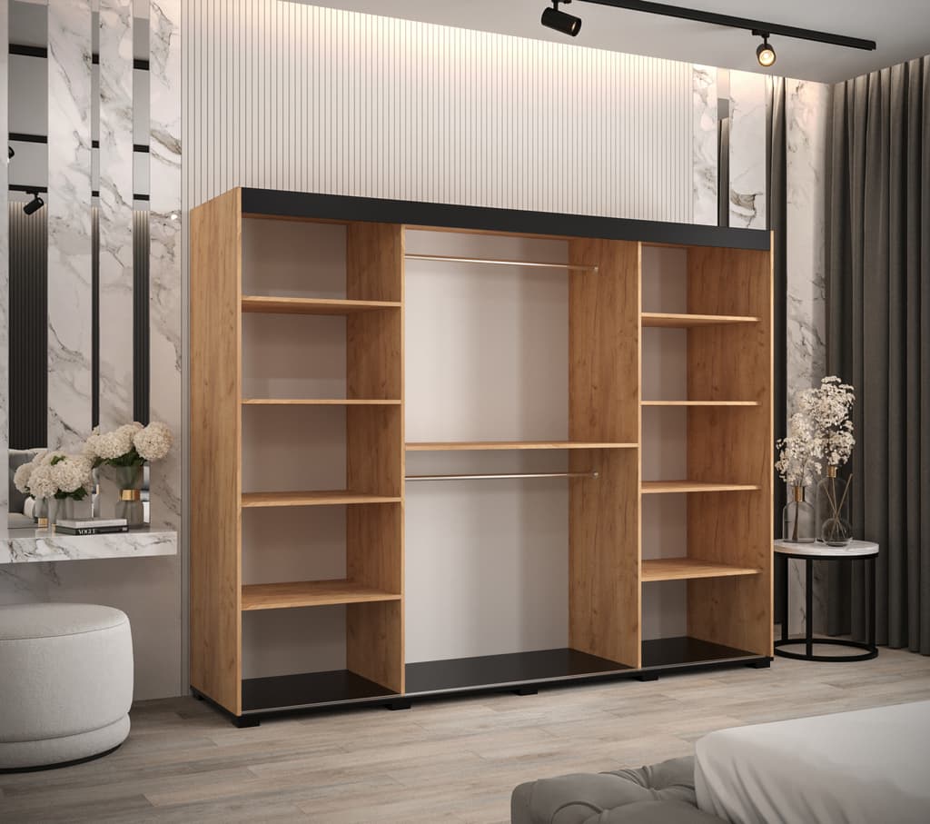 Bergamo V4 Sliding Door Wardrobe 250cm