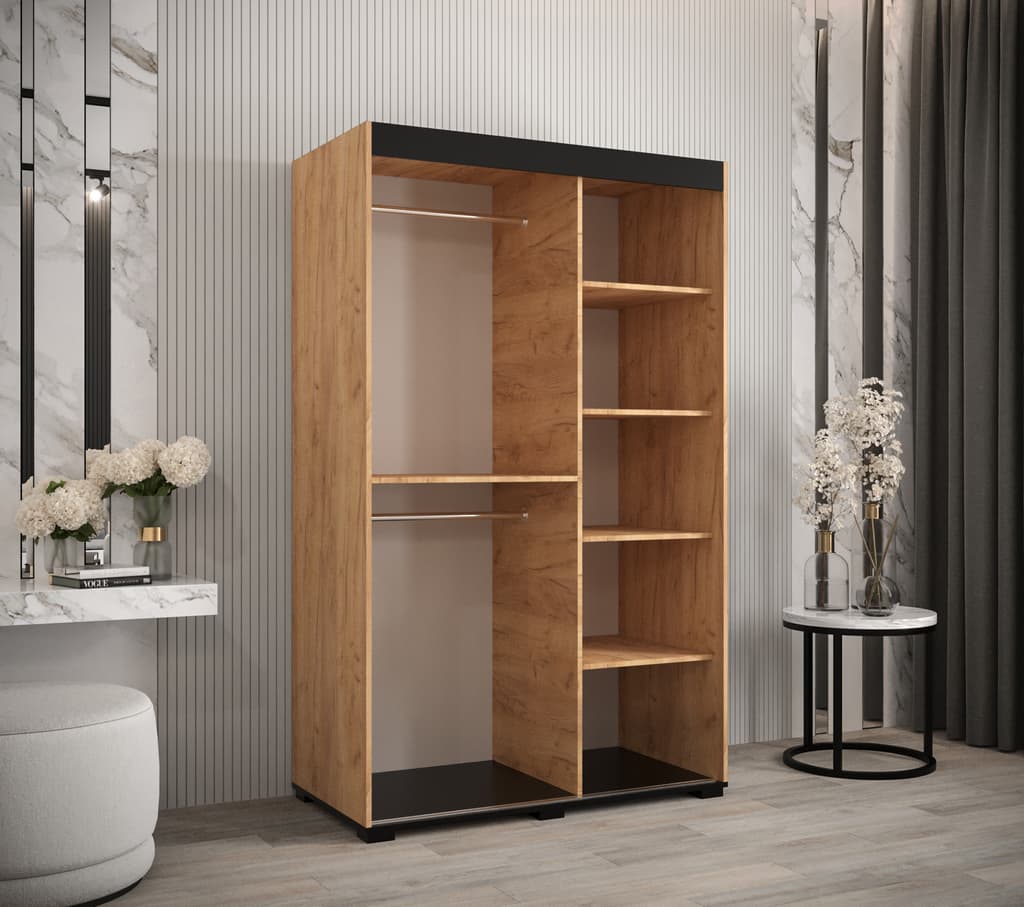 Bergamo V4 Sliding Door Wardrobe 120cm