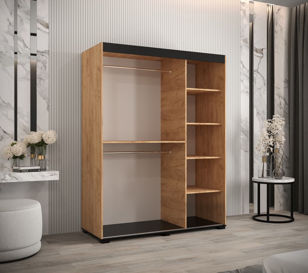 Bergamo T2 Sliding Door Wardrobe 150cm