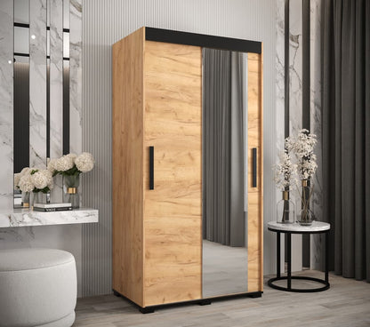 Bergamo T2 Sliding Door Wardrobe 100cm