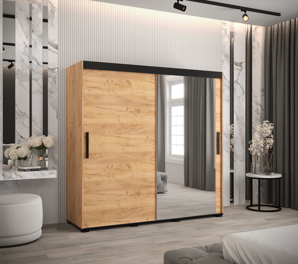 Bergamo T2 Sliding Door Wardrobe 200cm