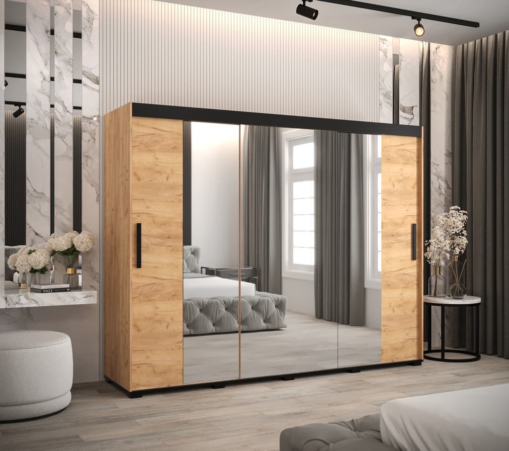 Bergamo T2 Sliding Door Wardrobe 250cm